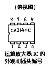运算放大器IC的外观和插头编号