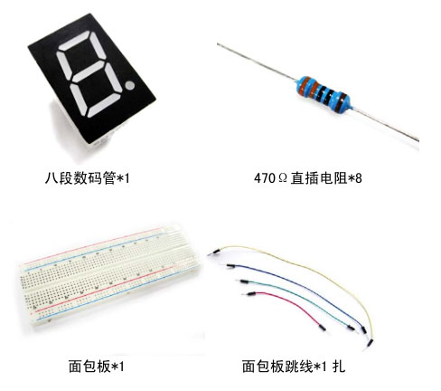 数码管所需器材